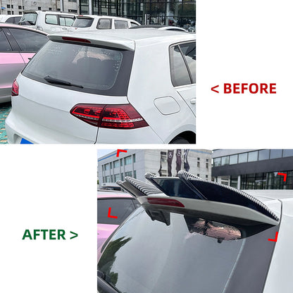 2 x Rear Boot Spoiler Lip for VW Golf MK7 MK7.5 (2013-2019)