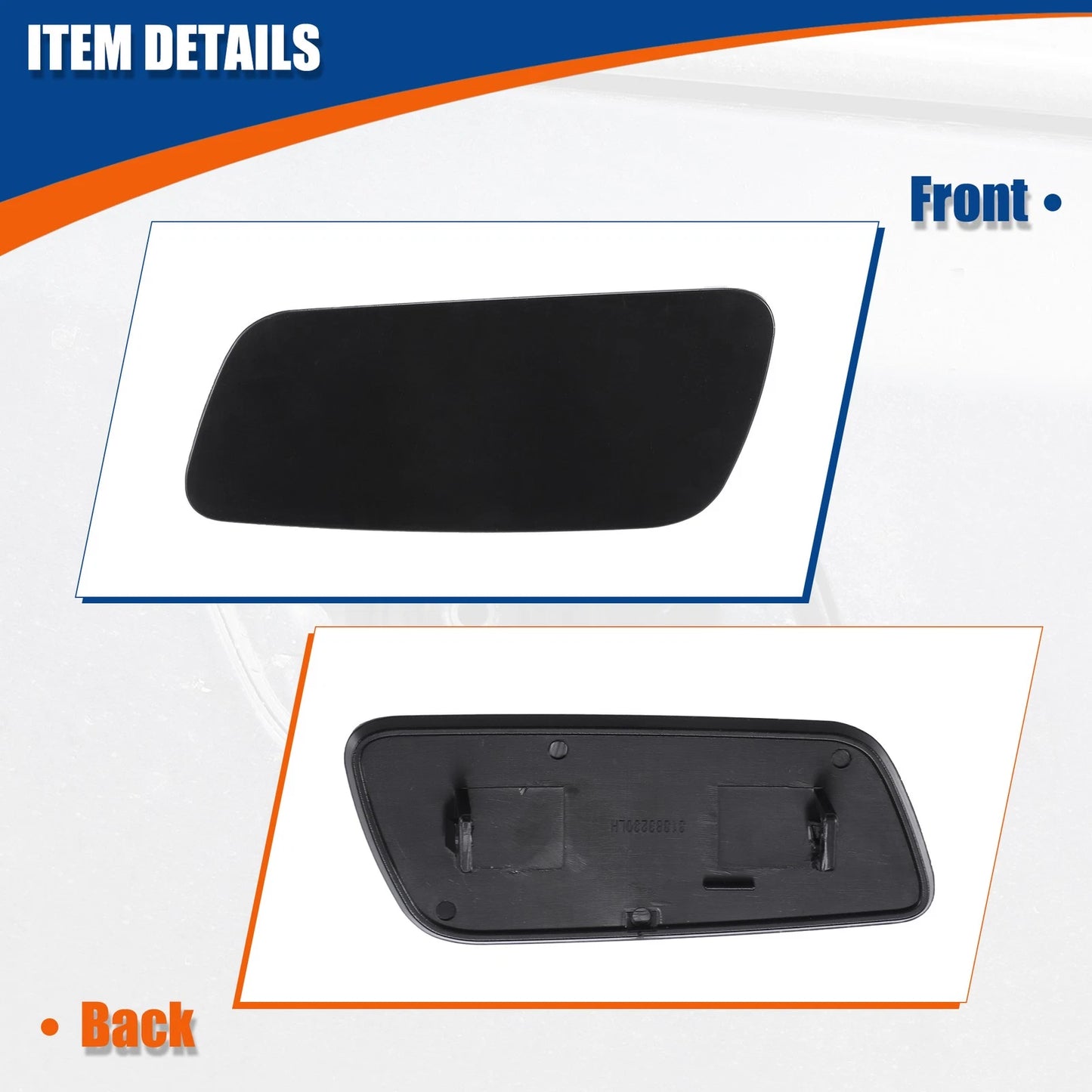 Front Left Bumper Headlight Washer Nozzle Cover for Volvo S90 (2017-2021)