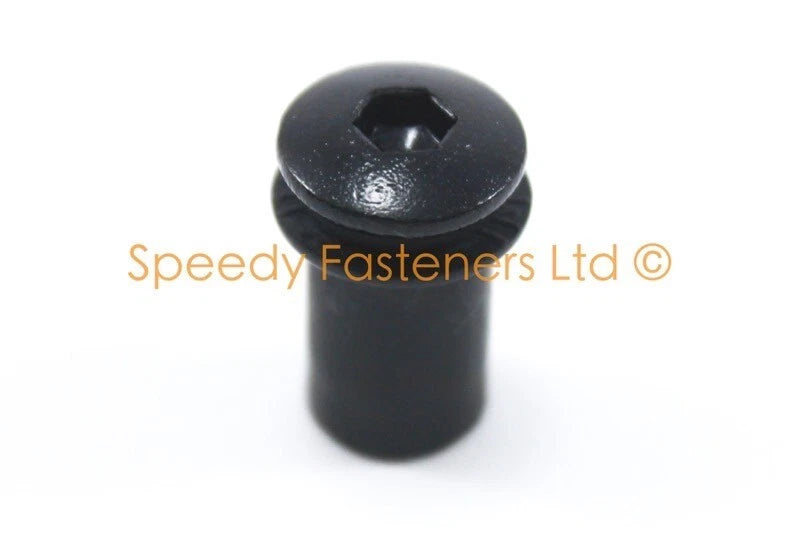 10x Nero Parabrezza Moto Bulloni Dadi Benne for Suzuki