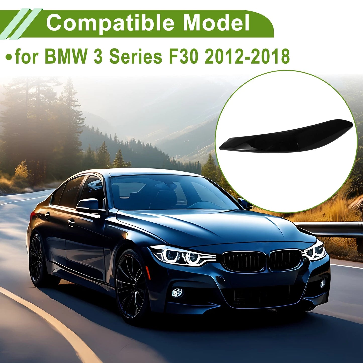 Door Panel Handle Pull Trim Cover for BMW 3 Series F30 (2012 - 2018)