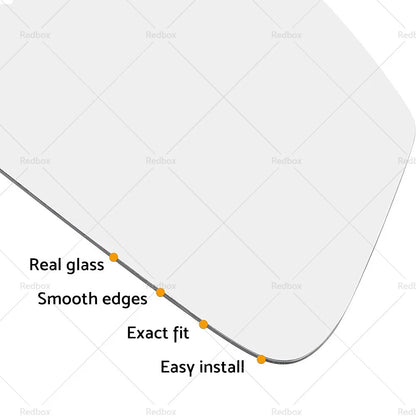 Left Side Mirror Glass with Back Plate for Toyota Yaris (2012-2017)