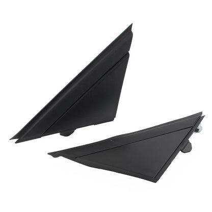 Matte Black Door Mirror Flag Covers for Fiat 500 (2012-2019)