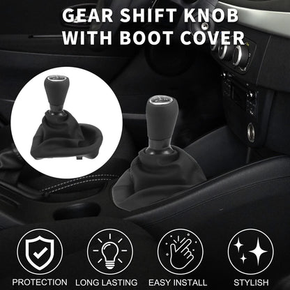 5 Speed Manual Gear Shift Knob & Cover for Peugeot 206 (2005-2008)