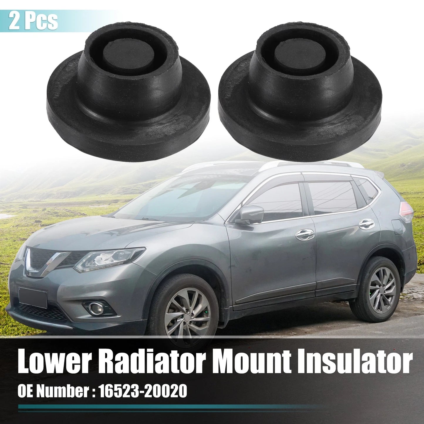 2 x Upper Radiator Mount Insulator for Toyota Camry (2007–2011)