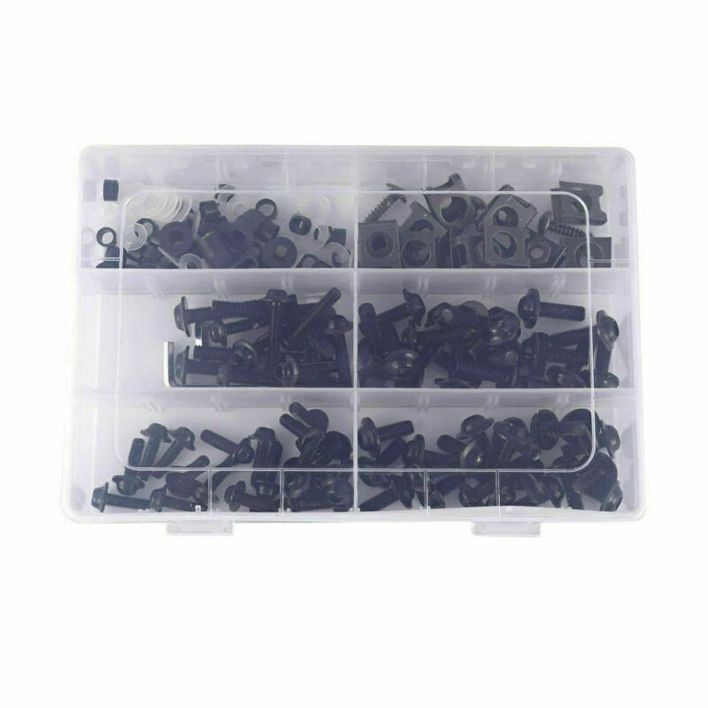 177 x Black Fairing Bolts M5/M6 Trim for F2