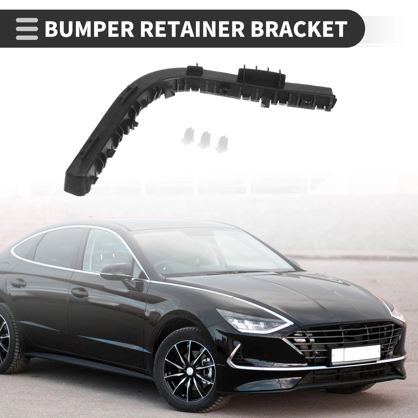 Left Rear Bumper Retainer Bracket for Kia Forte (2010-2013)
