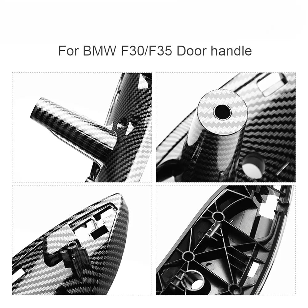 Carbon Fiber Door Pull Handle Trim Cover for BMW 3 F30 F35 (2012-2019)