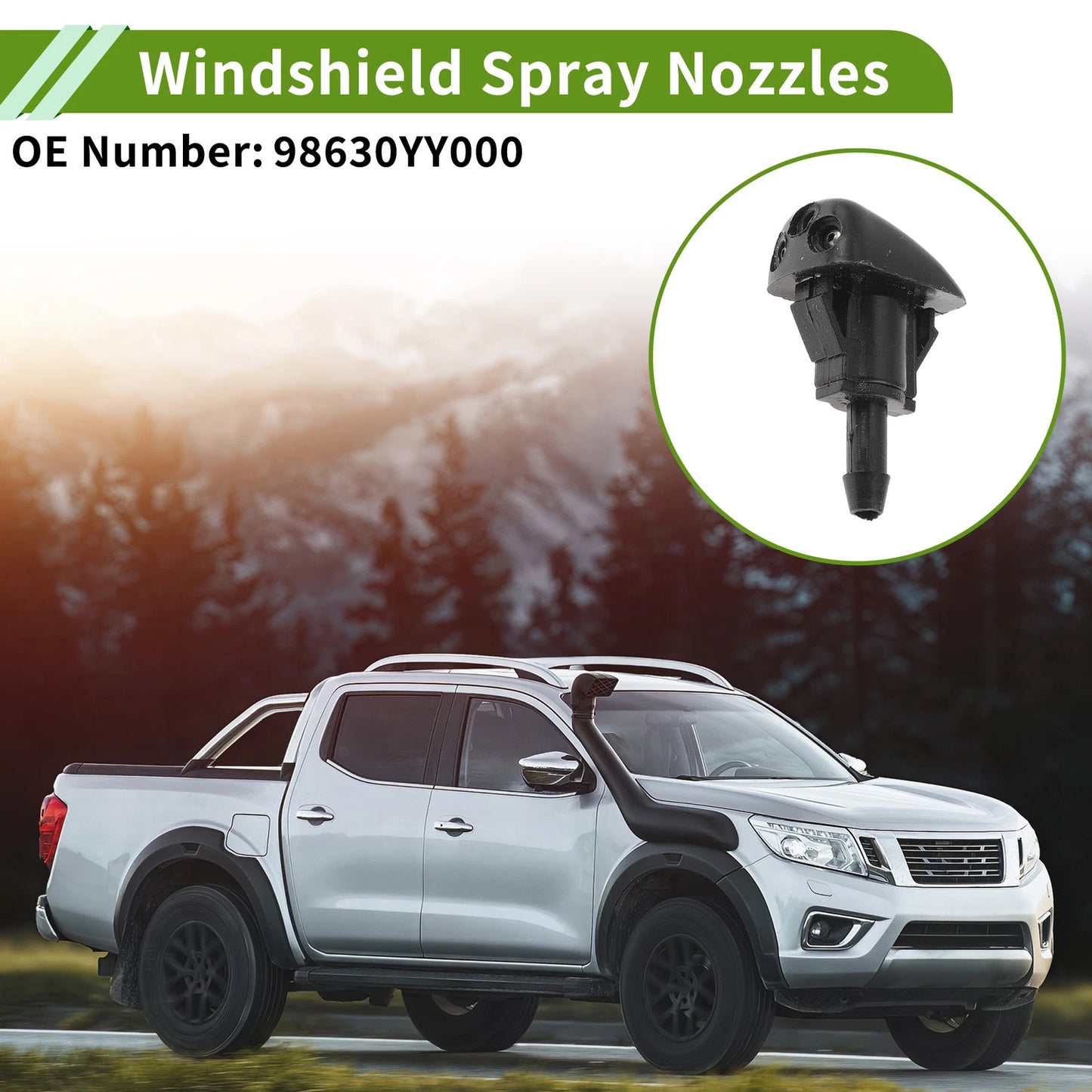 Windshield Washer Nozzle & Hose Connector for Honda (2006-2011)