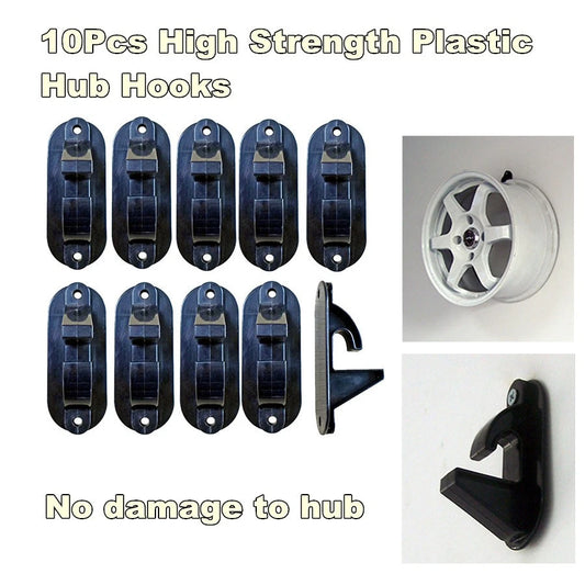 10x Tire Wheel Rim Hub Display Rack Wall Mounted Hook AU