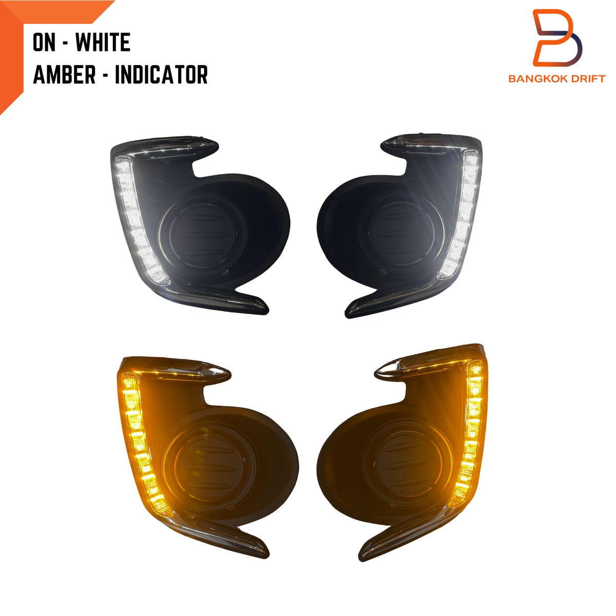LED Fog Lamp Cover Trim for Mitsubishi Mirage G4 (2013-2018)