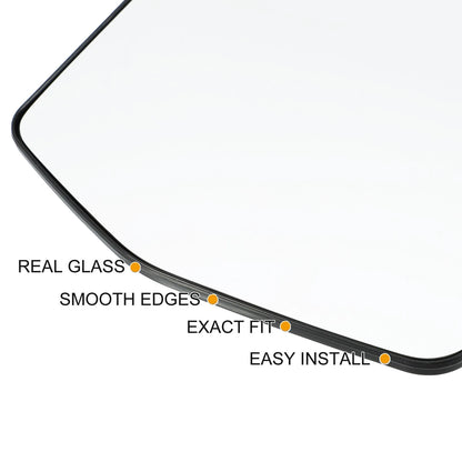 Left Side Mirror Glass for Ford F150, Lincoln Mark LT (2004-2014, 2006-2008)