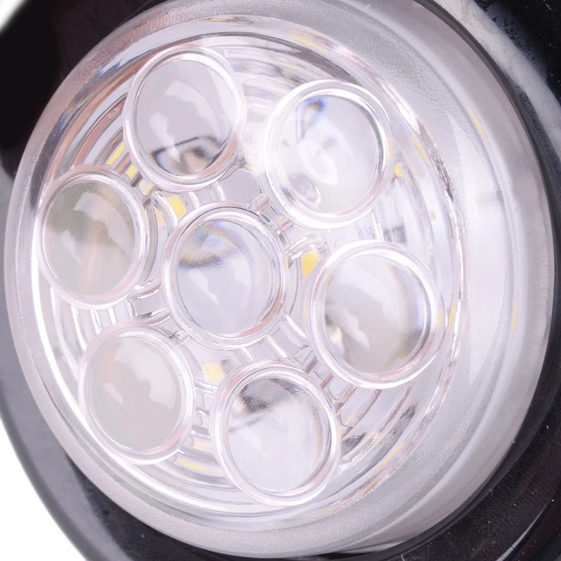 2" Clear White LED Round Clearance Side Marker Lights for Truck Trailer