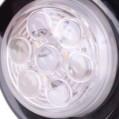 2" Clear White LED Round Clearance Side Marker Lights for Truck Trailer
