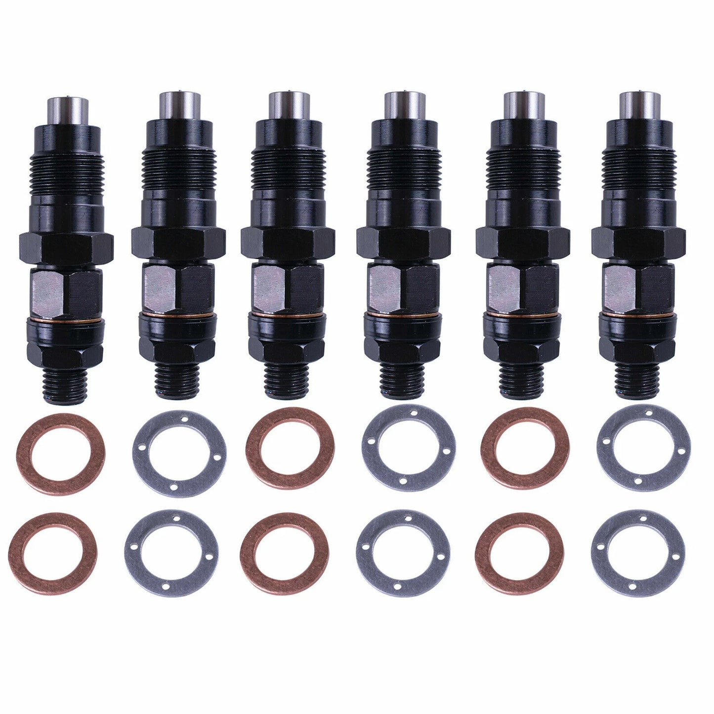 6Pcs Diesel Fuel Injectors for Land Cruiser Coaster 1HZ (70-80)