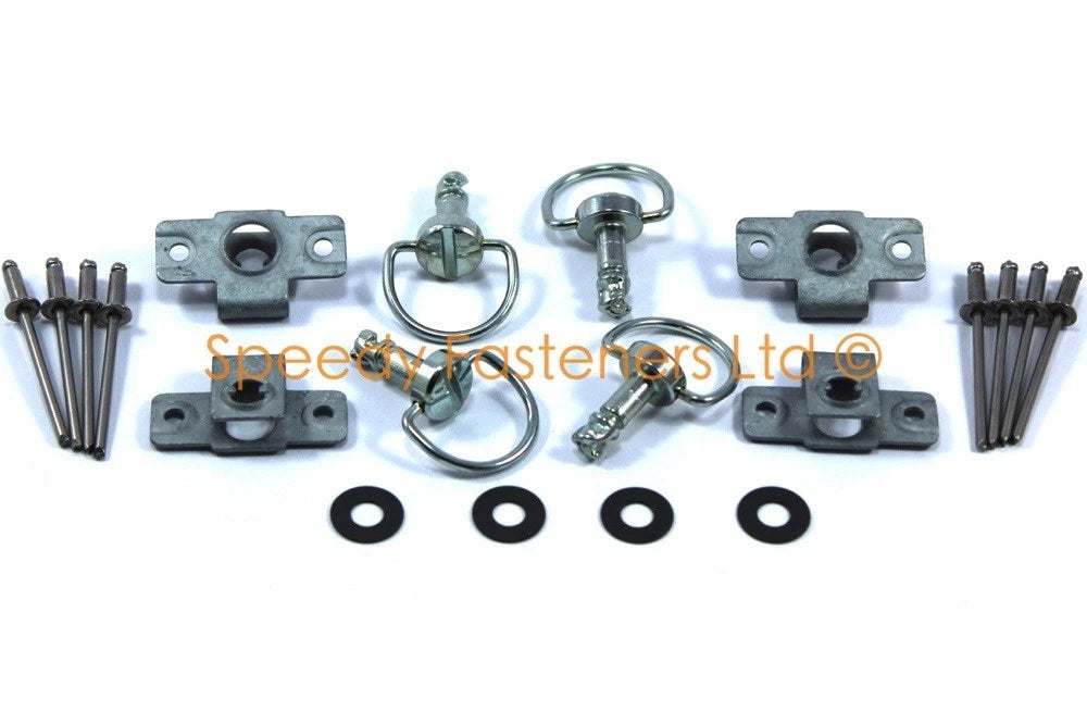 5x dzus lock 6mm D-ring quarter turn battery cover for MG Mgb (1962–1980)