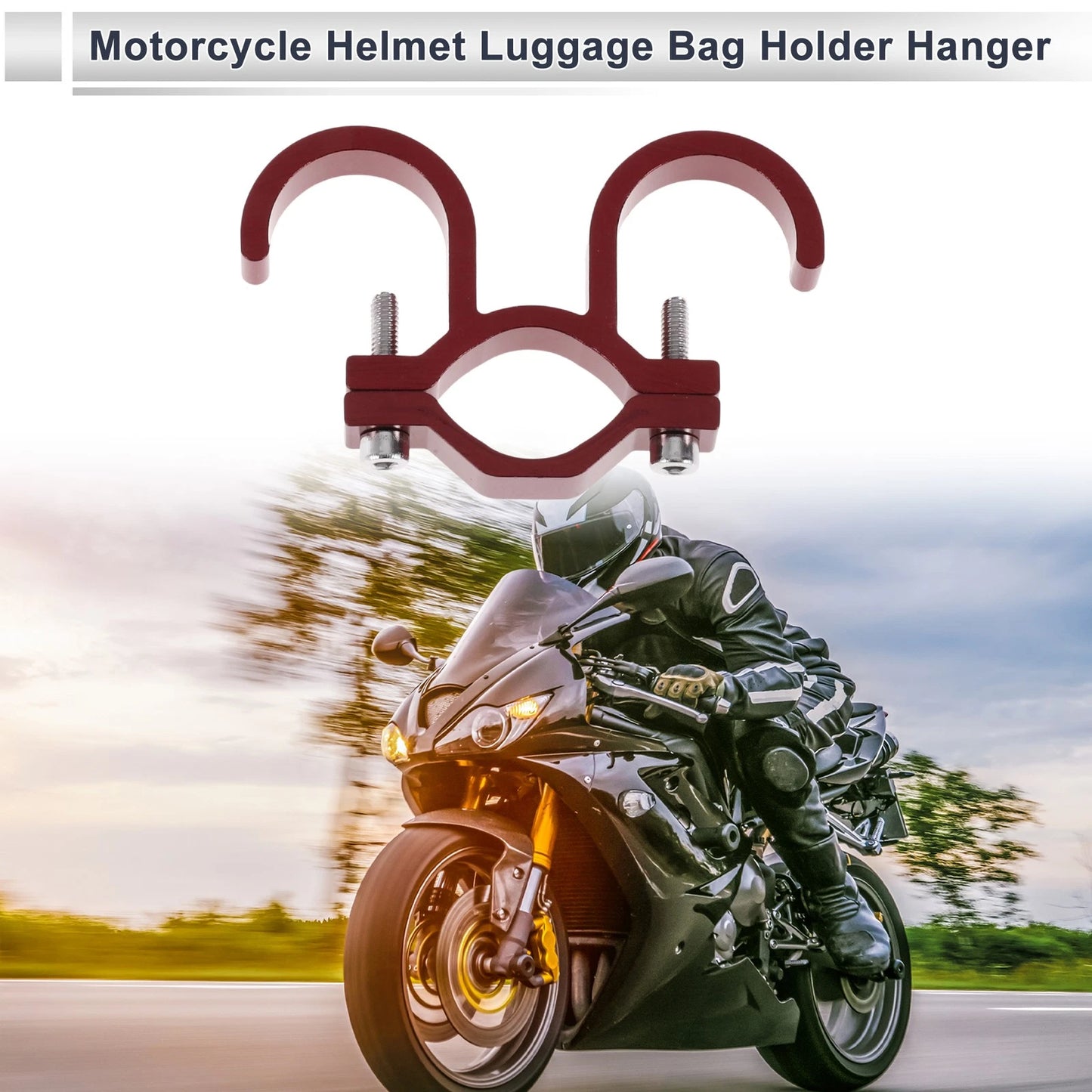 Arc Aluminum Motorcycle Hanging Hook Hexagon Wrench Gasket Red for Make Model