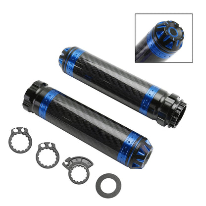 7/8" Motorcycle Handlebar Grips Carbon Blue for Cub (2022)