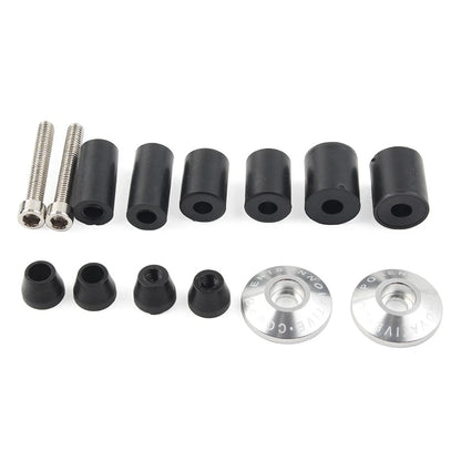 CNC Handlebar Grips & End Cap Plugs for Motorcycle (Fits Most Models)