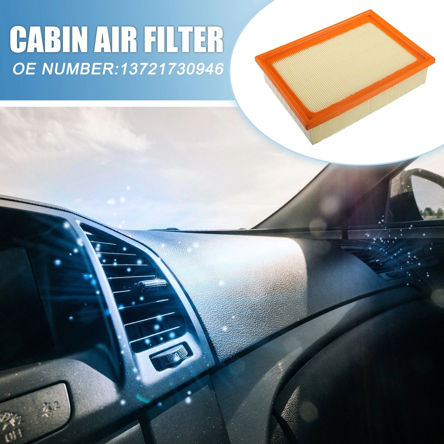 Car Cabin Air Filter & Engine Air Filter for BMW 323i Base Sedan (2000-2006)