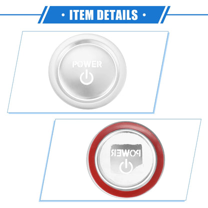 Engine Start Ignition Button Covers for Toyota Sienna (2022-2023) Silver