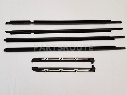 Quarter & Door Belt Moulding Matte Black for Toyota Prado GX470 (2003–2009)