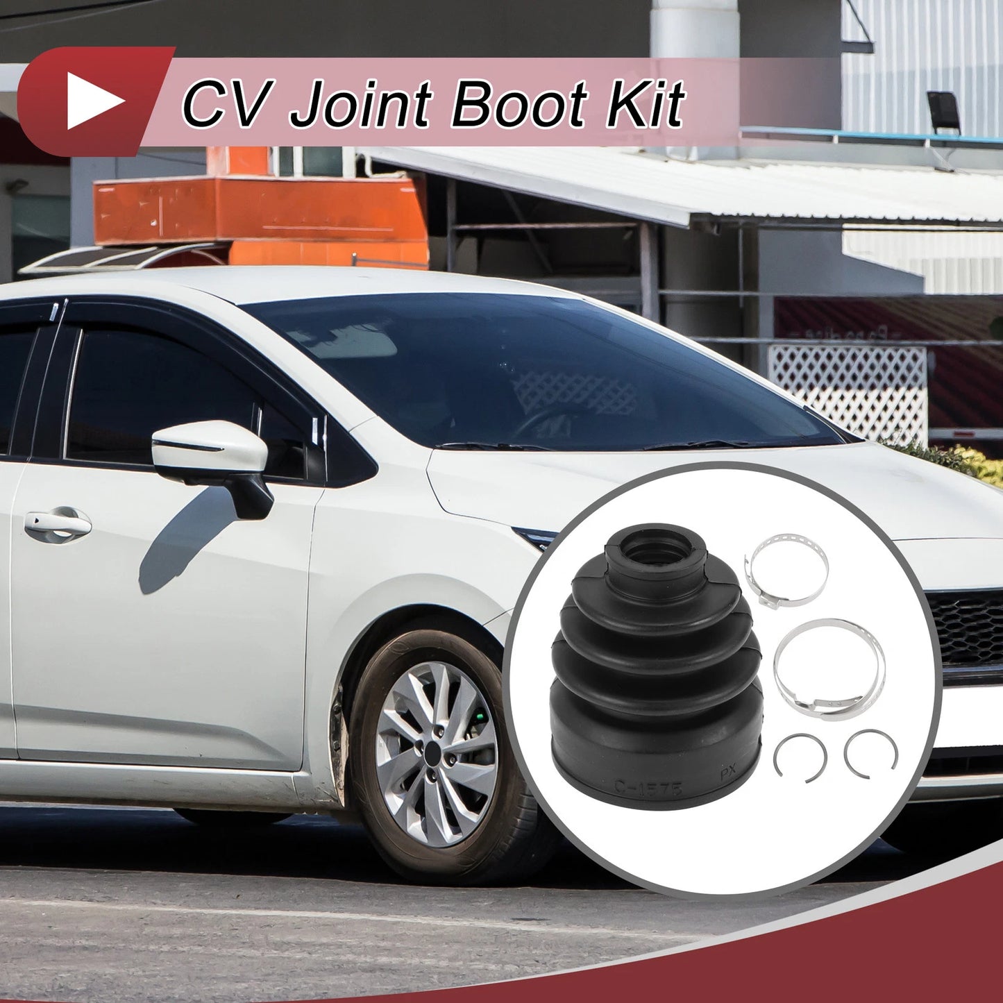 Inner CV Joint Boot Kit w/ Clamps for Nissan Almera (2012-2018)
