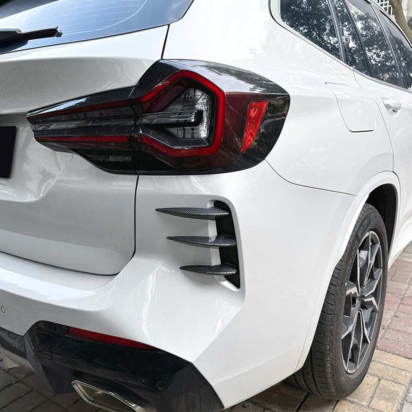 Rear Side Air Vent Trim for BMW X3 G01 M Sport (2022-2024) Carbon Fiber Look