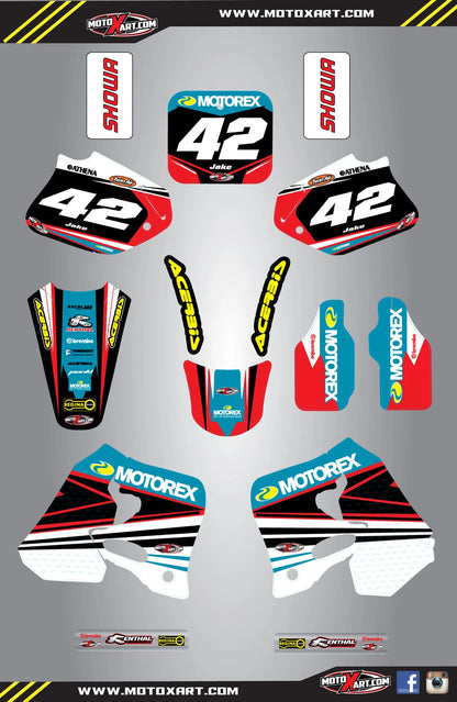 Full Custom Graphic Kit for Honda CR 125 (1993-1994) - STRIKE STYLE Decals