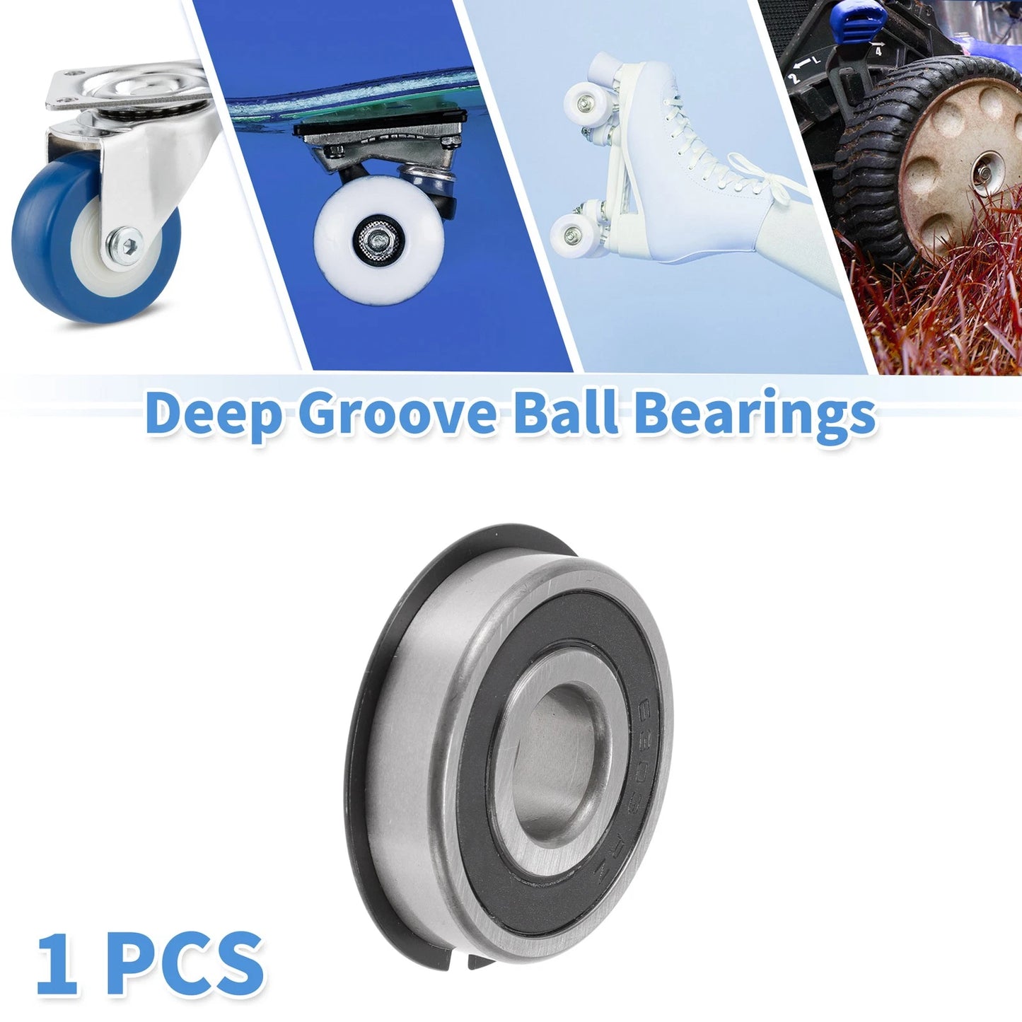 Deep Groove Ball Bearings 17x47x14mm for Scooter Skateboard