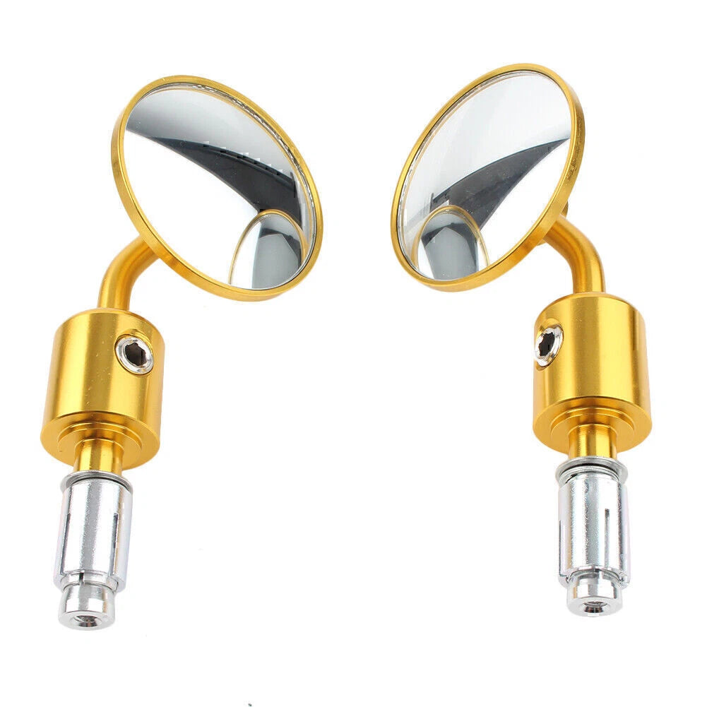 CNC 7/8" Round Bar End Mirrors for Universal Motorcycle