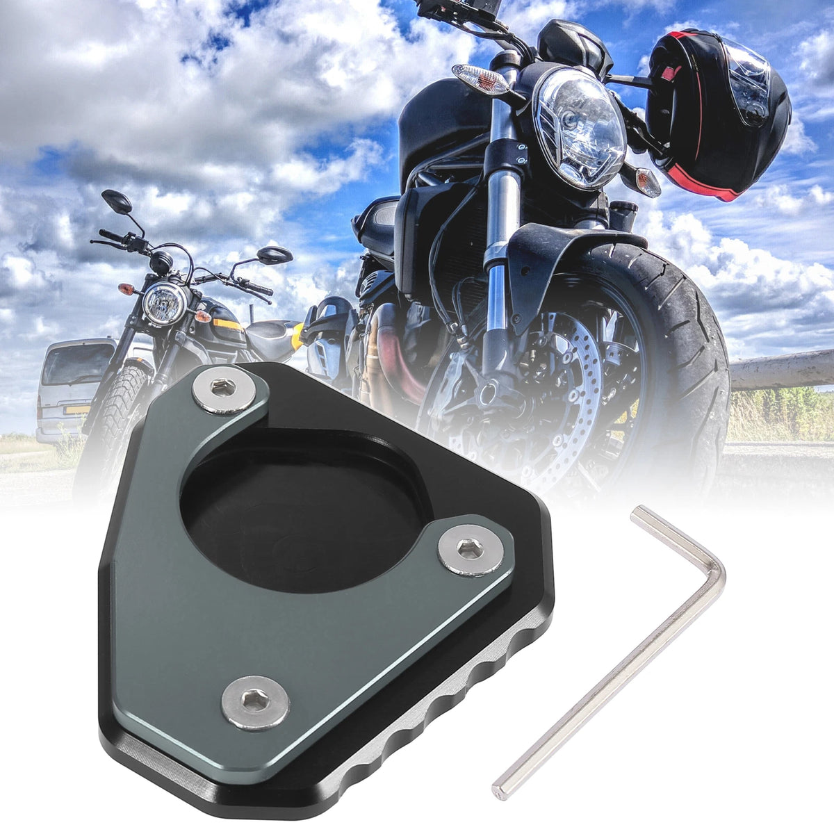 Kickstand Pad for BMW G310GS Motorcycle Parking Foot Plate