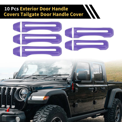 Door Tailgate Handle Cover  for Jeep Gladiator JT (2020-2021) Purple