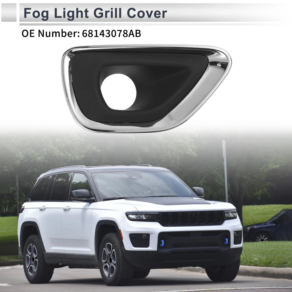 Front Right Fog Light Grill for Jeep Grand Cherokee (2011-2020)
