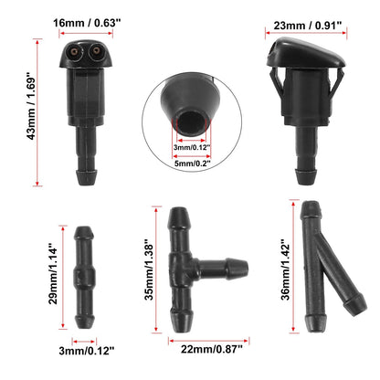Windshield Washer Nozzles Kit for Toyota Corolla (1999-2008)