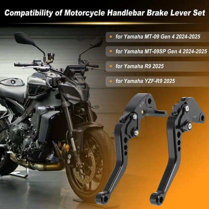 Pair Short Motorcycle Brake Clutch Levers for YAMAHA MT-09SP Gen 4 (2024–2025)