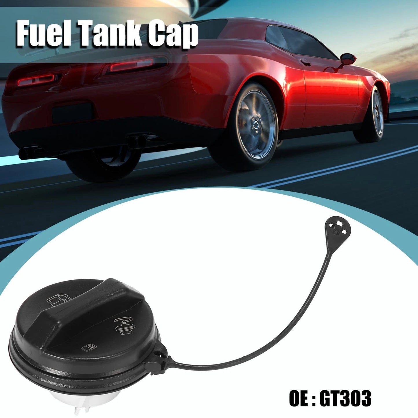 Engine Oil Fuel Tank Cap Filler Gas Cap Cover for Chevrolet Corvette