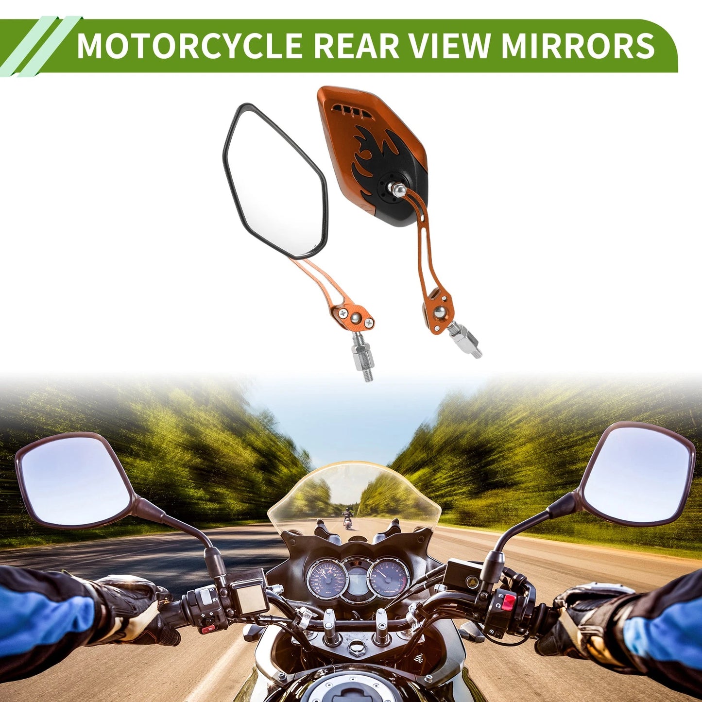 M8/M10 Rear View Mirrors for Motorcycle