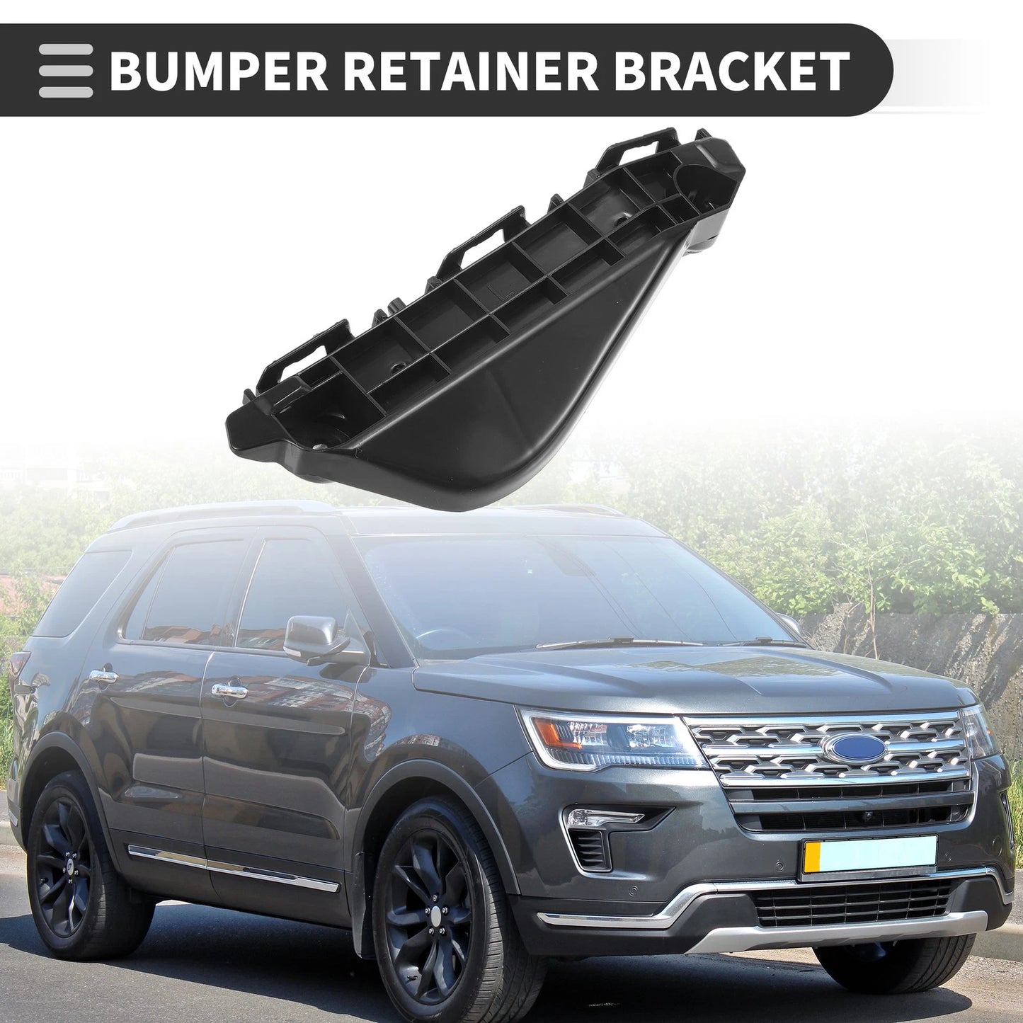 Left Front Bumper Retainer Bracket 1pc for Toyota Yaris Hatchback (2012–2019)