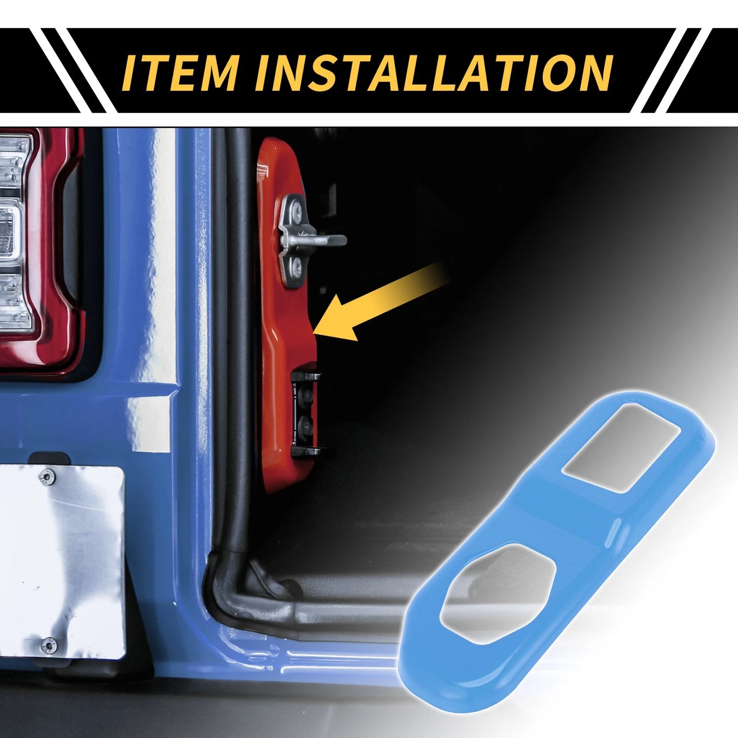 Rear Trunk Lock Panel Cover for Jeep Wrangler JL JLU (2018-2024)