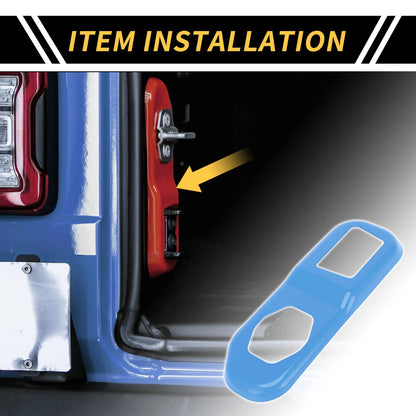Rear Trunk Lock Panel Cover for Jeep Wrangler JL JLU (2018-2024)
