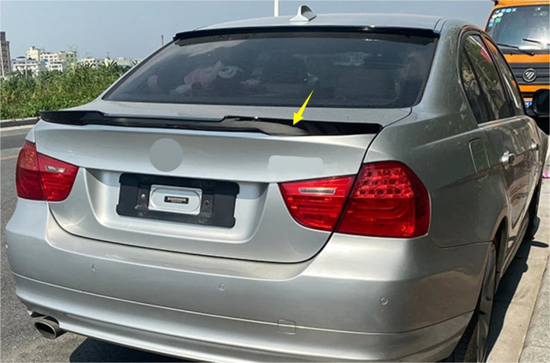 Rear Spoiler Wing for BMW 3 Series E90 M3 Sedan Glossy Black (2006-2011)