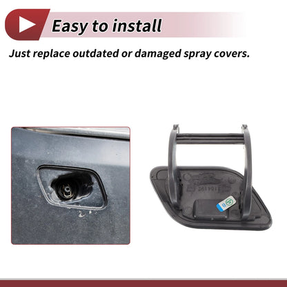 Front Left Washer Nozzle Cover for BMW 740i (2011-2015) Gray