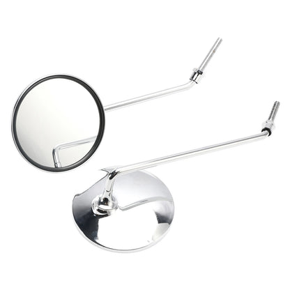 Mirrors Pair Chrome Round 8mm for Honda C50 C65 C70 C90 (1967-1979)