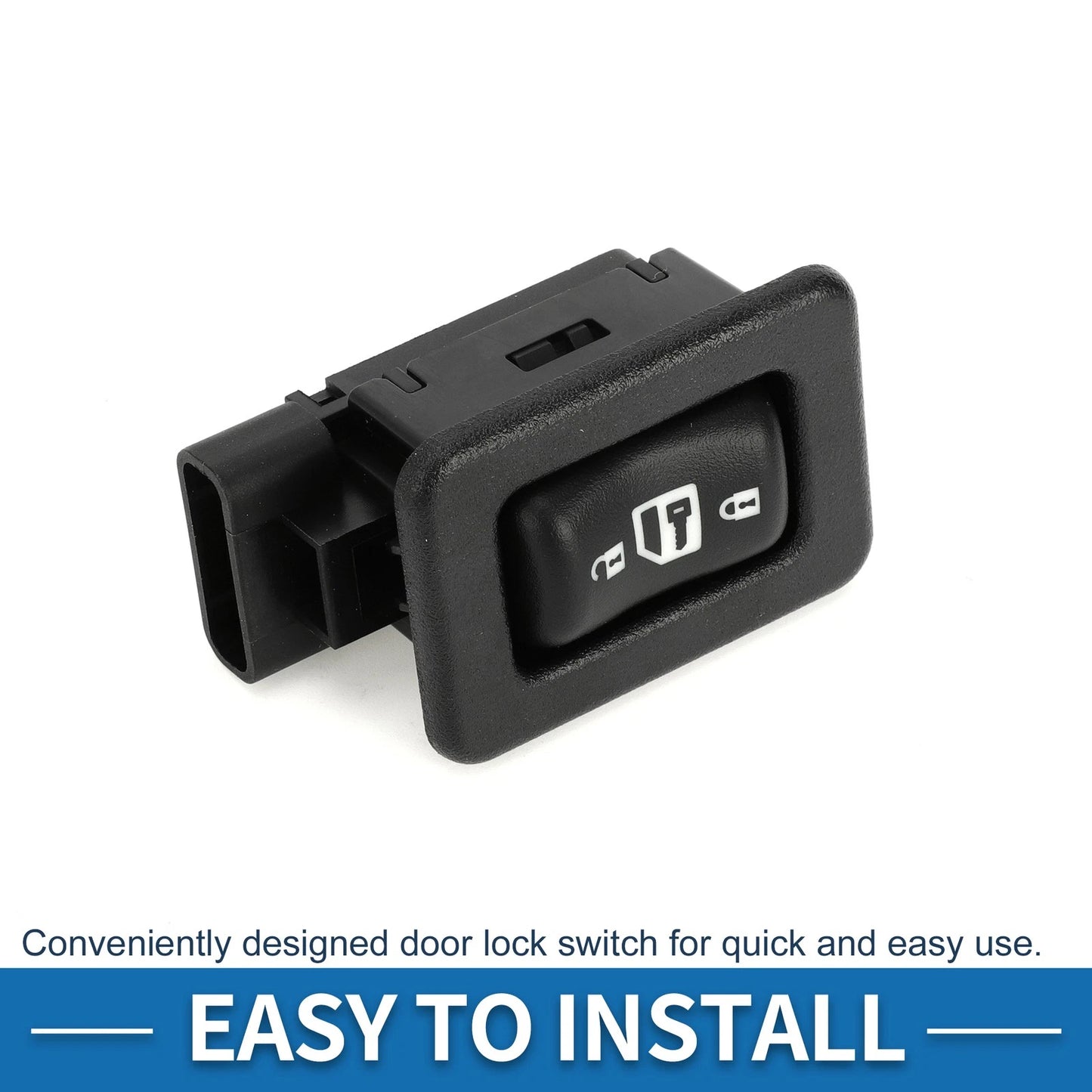 Door Lock Switch for Chevrolet Silverado 1500 2500 3500 Plastic Metal Black