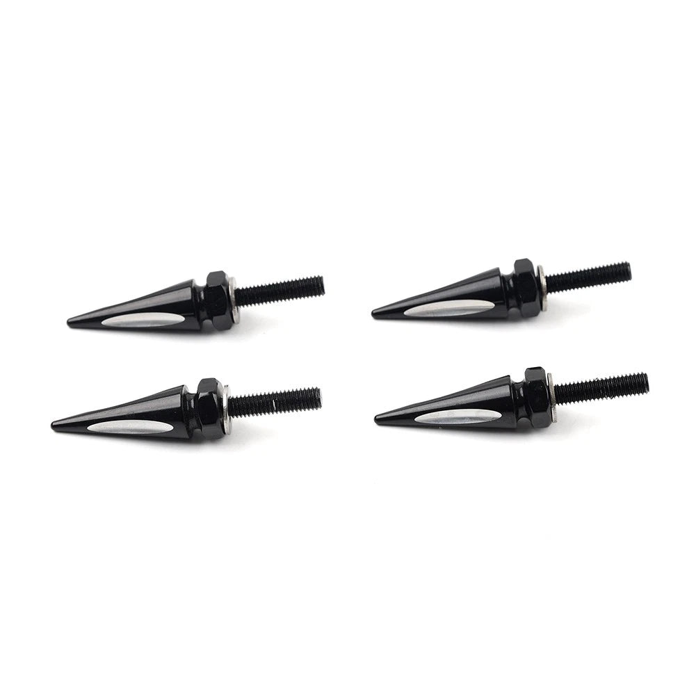 Windshield Spike Bolts for Harley Road Glide 2015-2023 Aluminum Black/White 4x