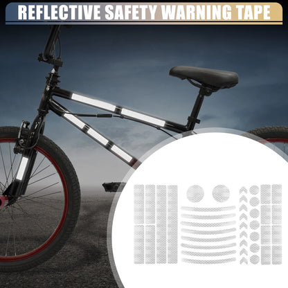 Tape 42pcs Reflective Safety Warning Tape for Bike Motorcycles