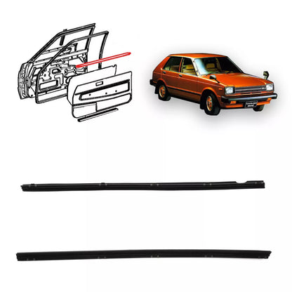 Front Door Glass Weatherstrip for Toyota Starlet 5-Door 1978-1984