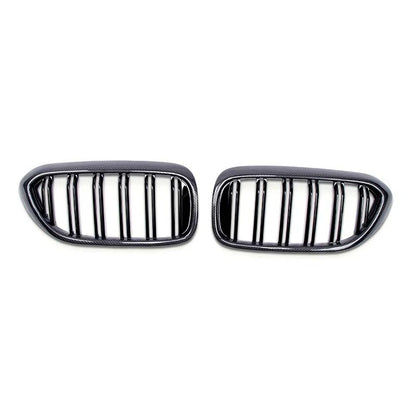 Carbon Fiber Front Bumper Kidney Grille For 2017-2023 BMW 5 Series G30 G38