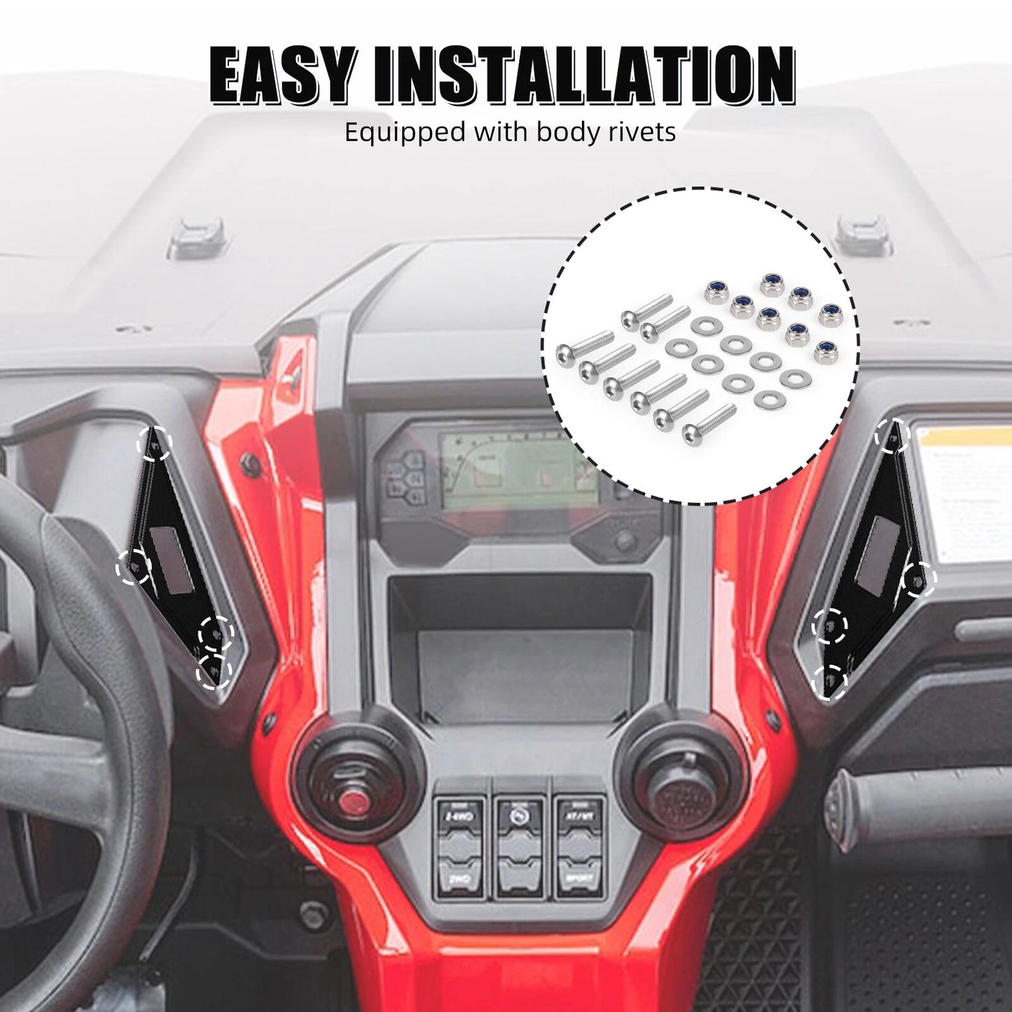 Left & Right Switch Plate Panel for Honda Talon 1000R 1000X 1000X-4 (2019-2024)