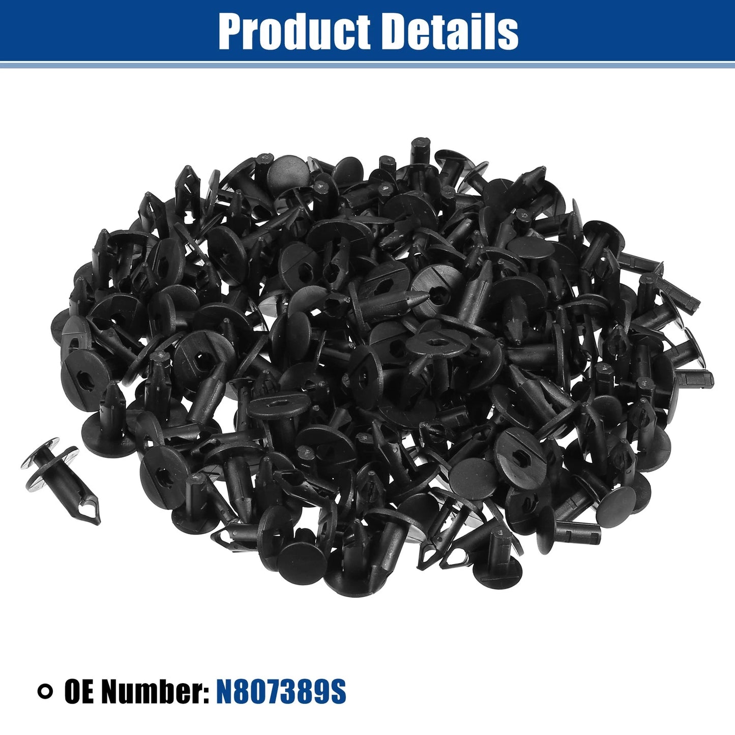 100Pcs Push Type Rivets Clips for Ford Escape (2001-2007)